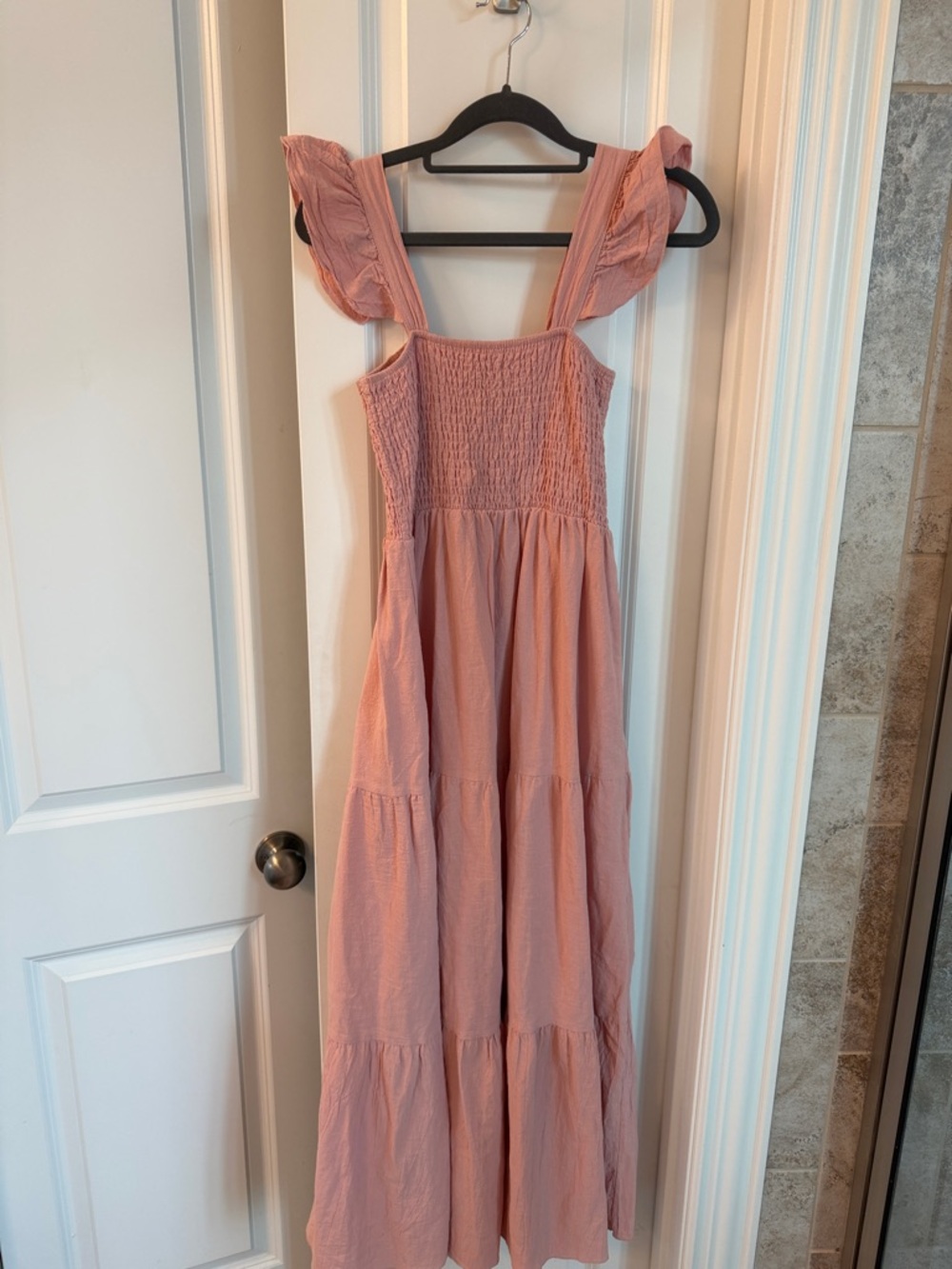 Amazon Women's Maxi Dress in Dusty Rose Pink